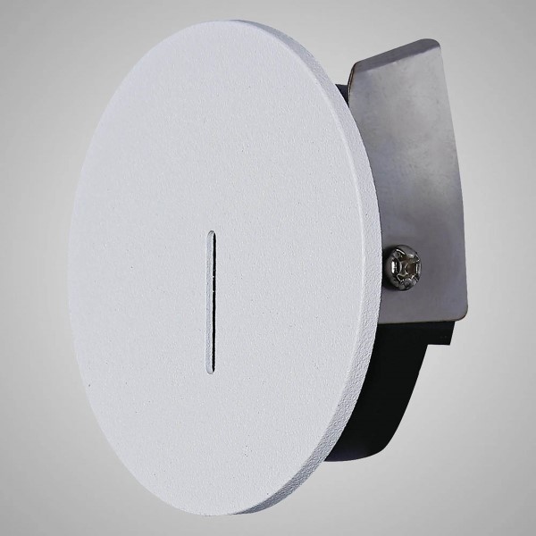 (image for) Round Wall Lamp, 3W LED - White