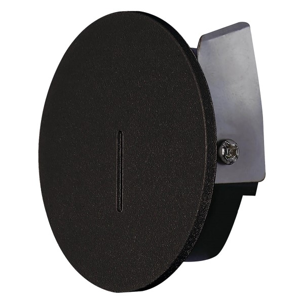 (image for) Round Wall Lamp, 3W LED - Black