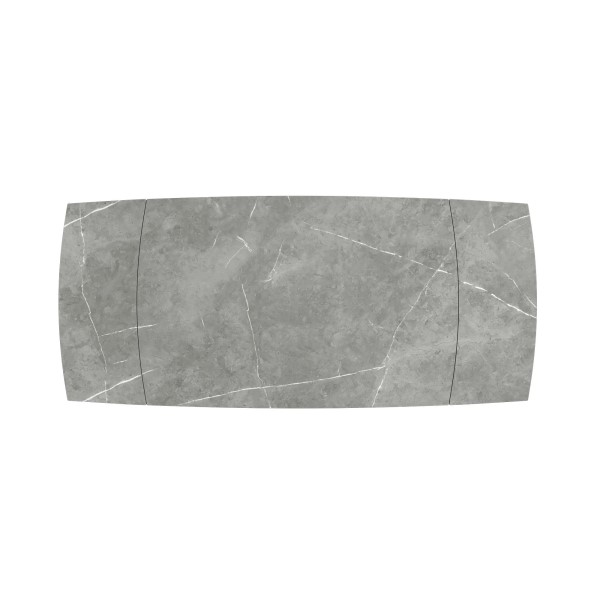 (image for) Extending Dining Table 1200-1800mm - Matt Grey Sintered Stone