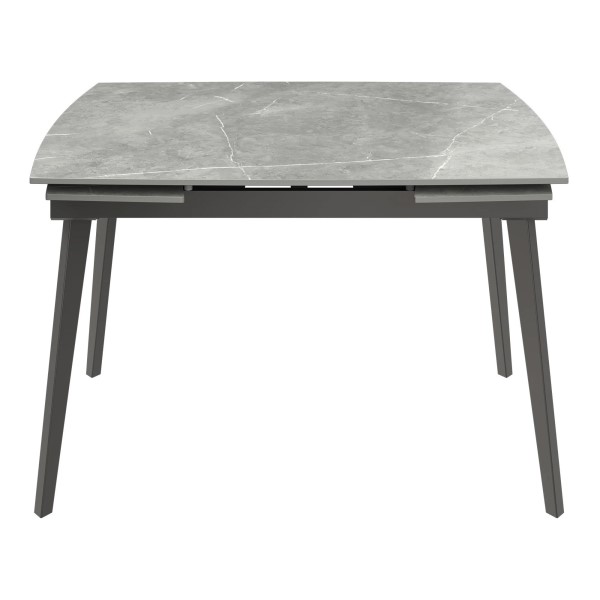 (image for) Extending Dining Table 1200-1800mm - Matt Grey Sintered Stone