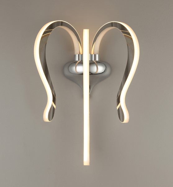 (image for) Wall LED Light - Polished Chrome/White Acrylic