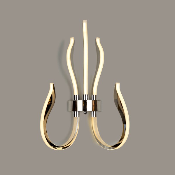 (image for) Wall LED Light 30W Dimmable - Polished Chrome/White Acrylic