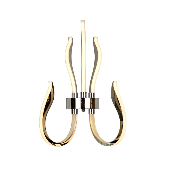 (image for) Wall LED Light 30W Dimmable - Polished Chrome/White Acrylic